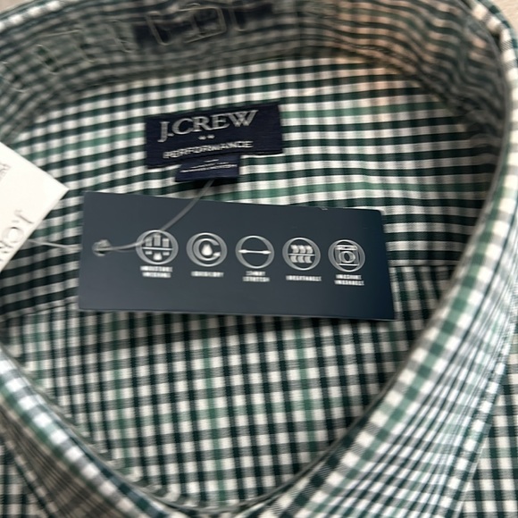NWT J.Crew men's button up performance dress shirt, size medium - Picture 3 of 5